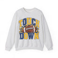 Touchdown Football Crewneck Sweatshirt- Blue/Yellow