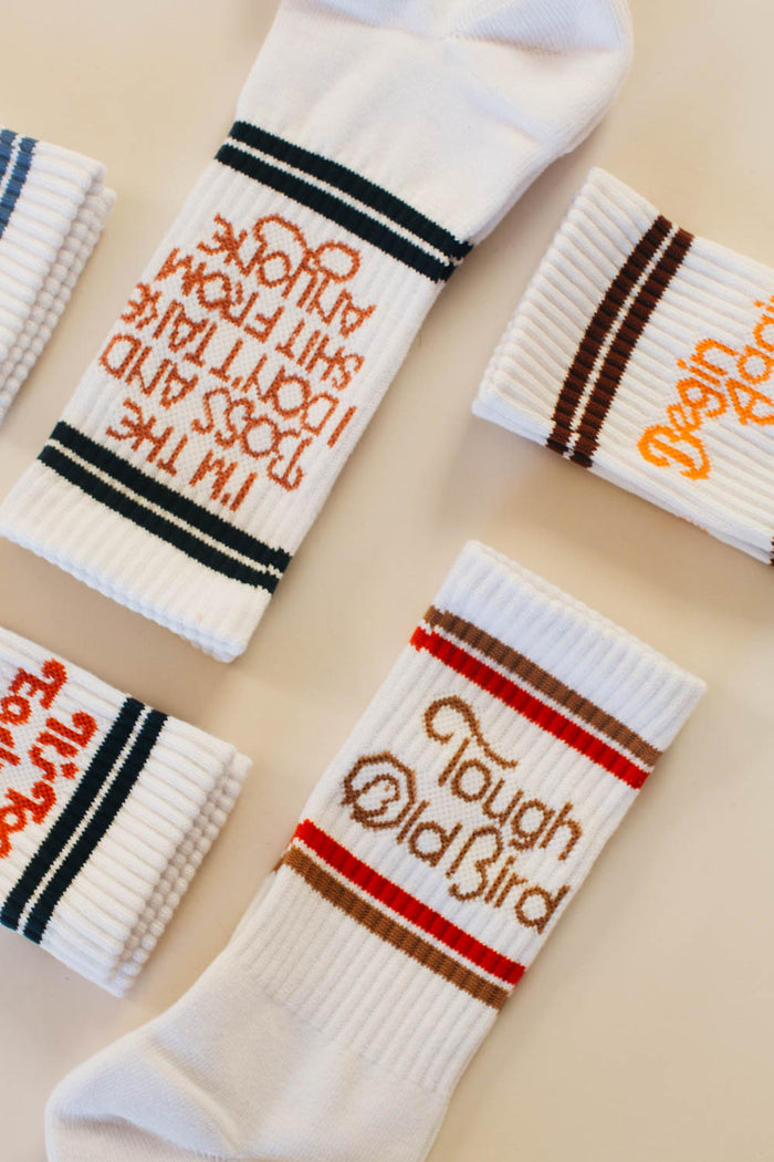 Tough Old Bird | Socks by The Bee & The Fox