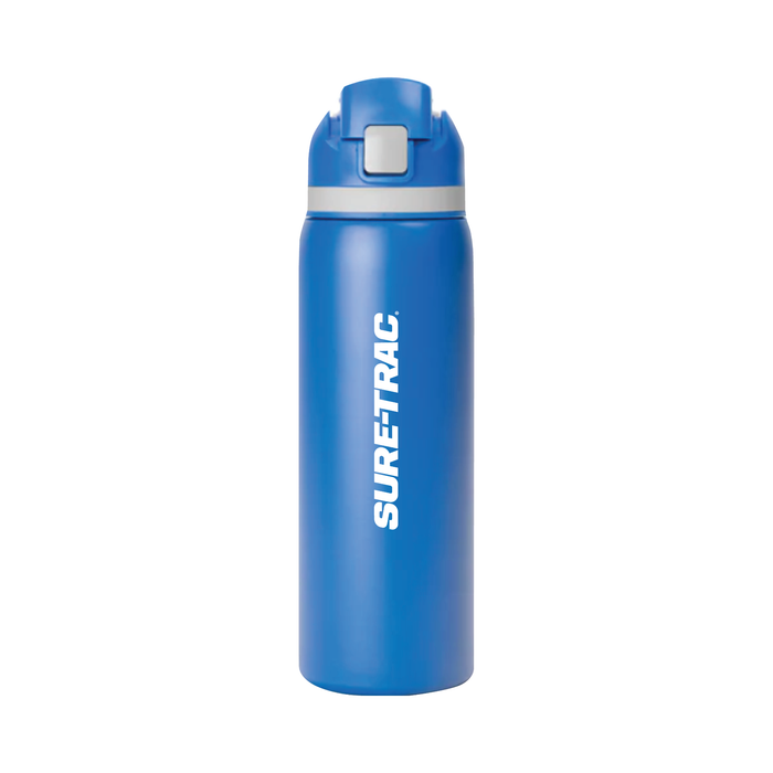 Two-Toned 27oz. Stainless Steel Pop Straw Bottle
