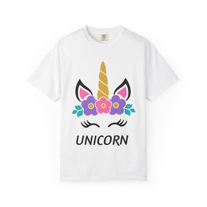 Unicorn Floral T-Shirt — Cute Kids & Women's Magical Unicorn Tee