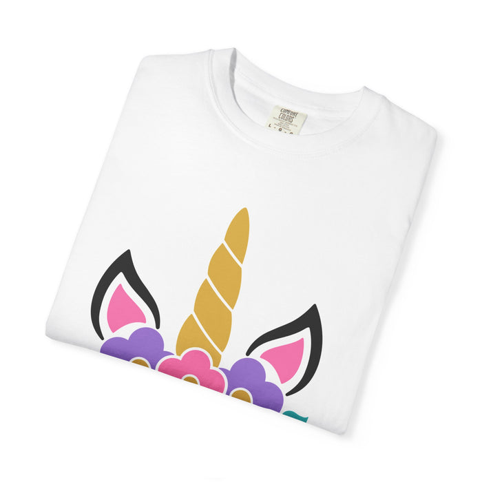 Unicorn Floral T-Shirt — Cute Kids & Women's Magical Unicorn Tee