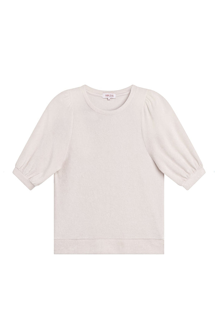 Velour Crush Top - Goldie LeWinter #color_white sand