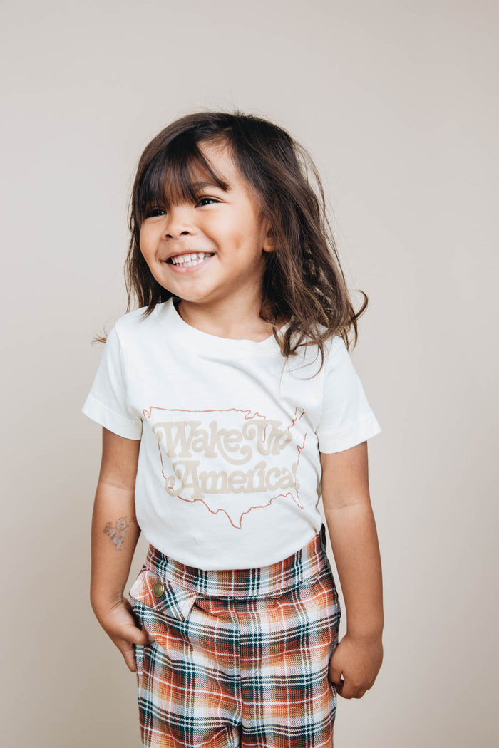 Wake Up America Shirt for Kids by The Bee and The Fox
