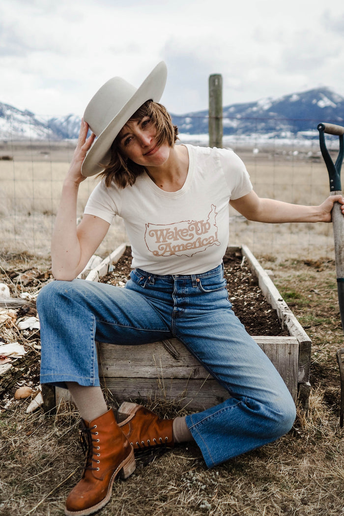 Wake Up America Shirt for Women by The Bee & The Fox