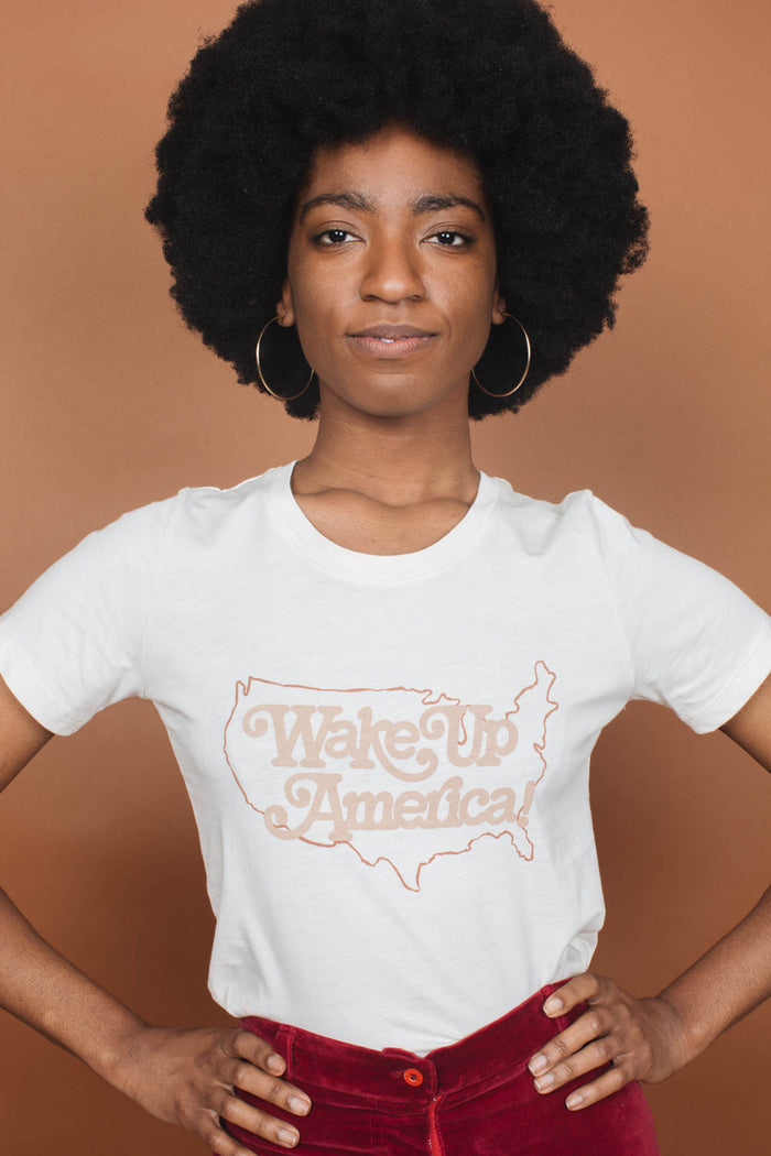 Wake Up America Shirt for Women by The Bee and The Fox