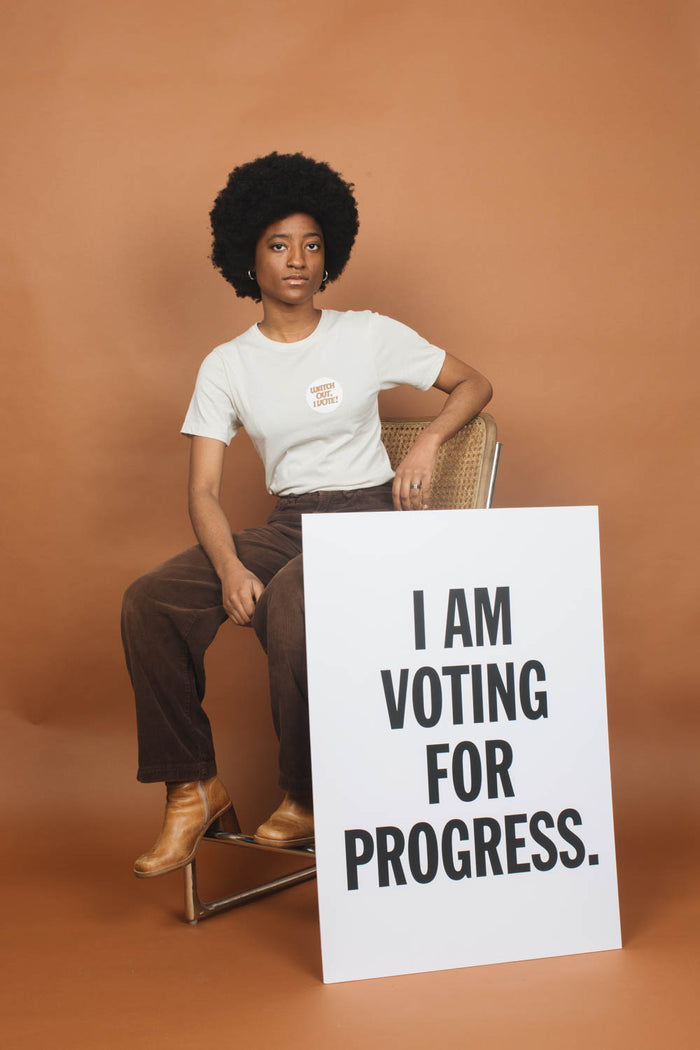 Watch Out, I Vote Shirt in Unisex by The Bee and The Fox
