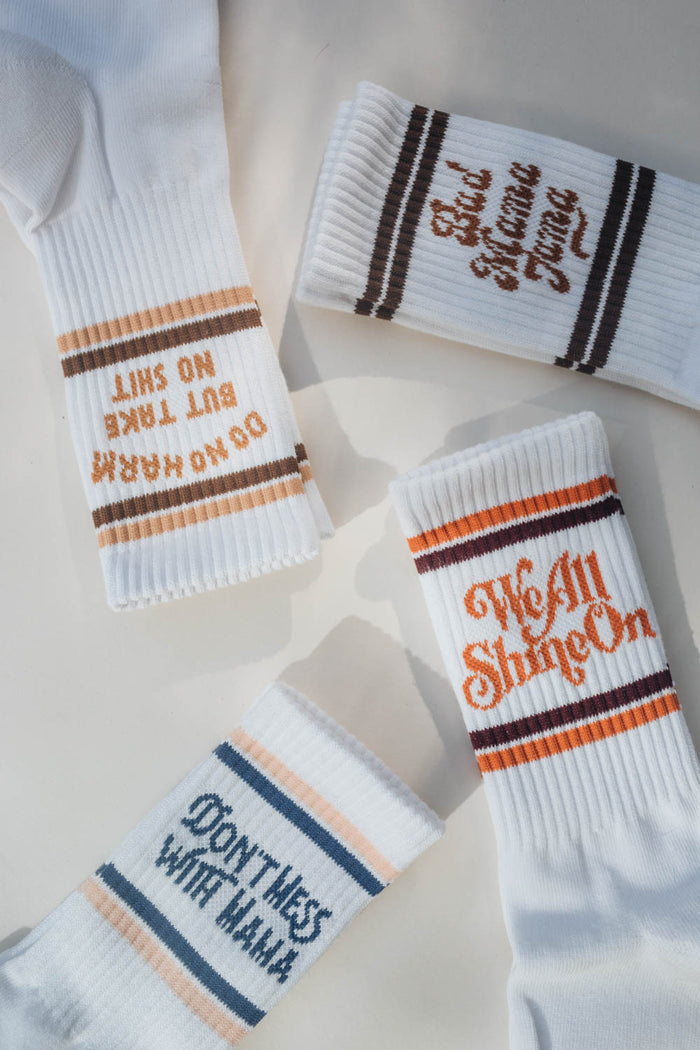 We All Shine On Socks by The Bee and The Fox