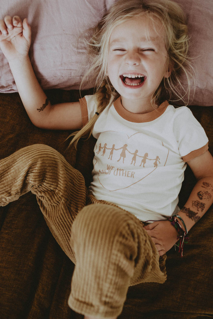 We Need Each Other Ringer Tee for Kids by The Bee and The Fox