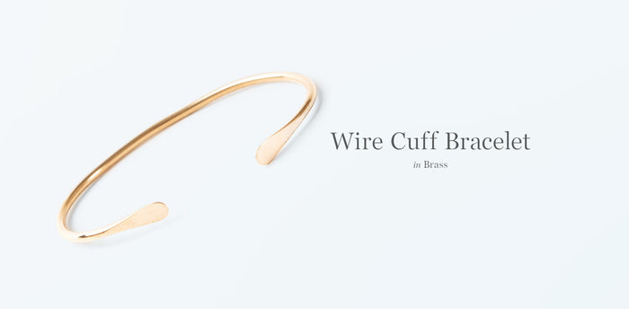 Wire Cuff Bracelet in Brass workshop header