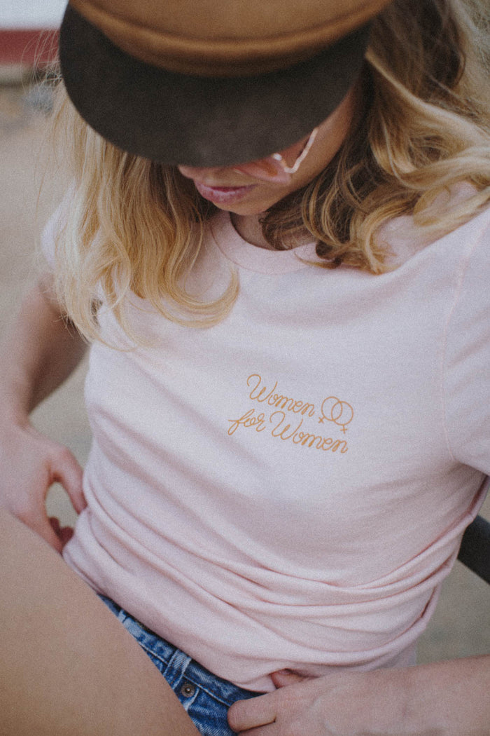 Peach Women for Women Sisterhood Shirt by The Bee and The Fox