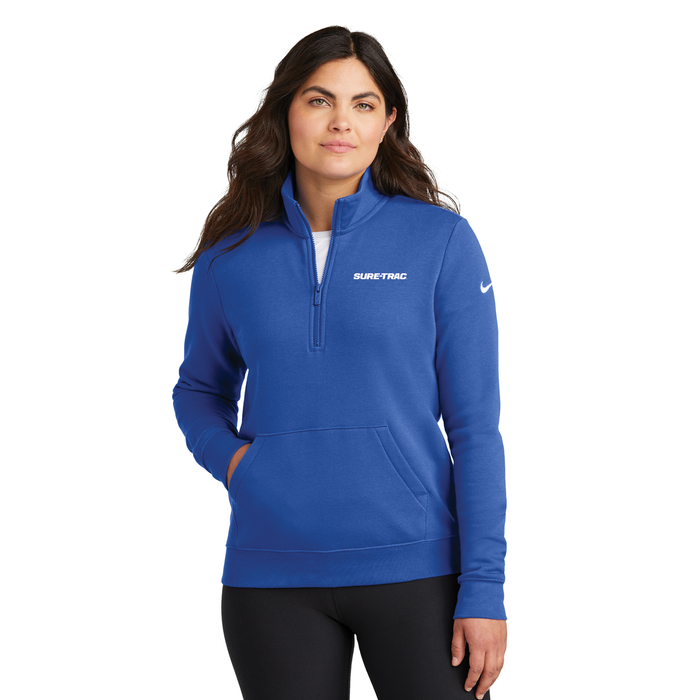 Nike Women's Club Fleece Sleeve Swoosh 1/2-Zip