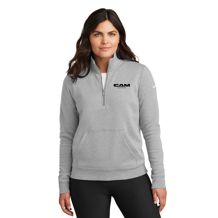 Nike Women's Club Fleece Sleeve Swoosh 1/2-Zip