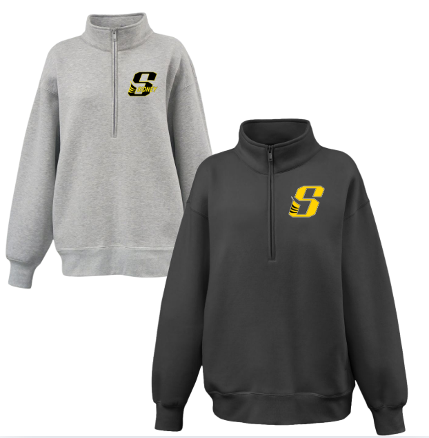Women's Oversized 1/2 Zip Sweatshirt